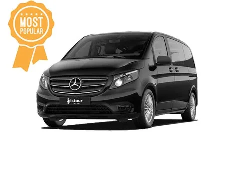 Private VIP Van Rental With Driver in Istanbul Turkiye / Hire a Chauffeur Driven Mercedes Benz Vito